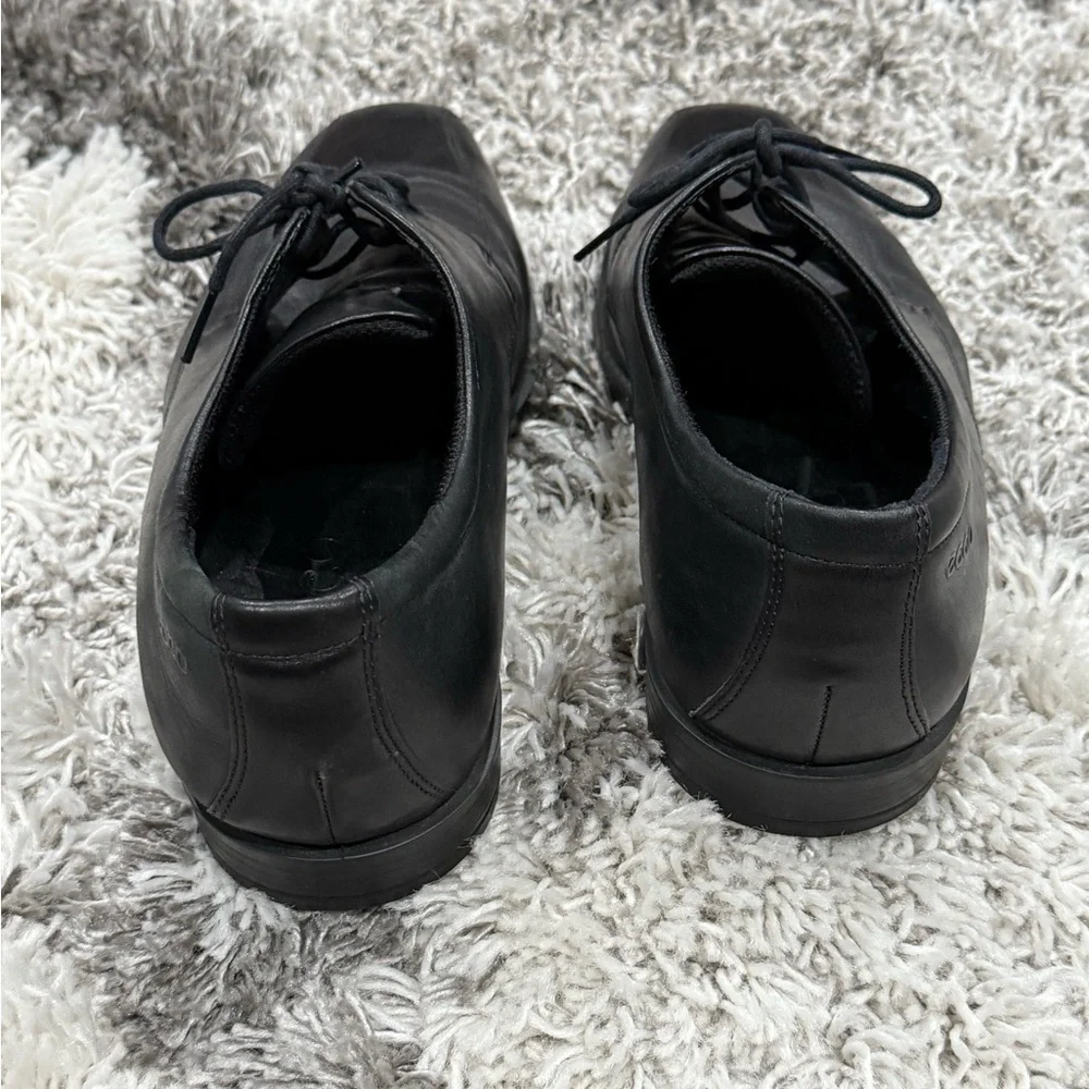 ECCO Black Leather Lace-Up Dress Shoes Men's Size 45 (US 11-11.5)